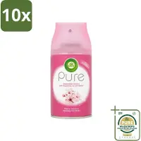 Air Wick 10 x - Luchtverfrisser Navulling - Kersenbloesem - Automatische Spray - 250 ml - Grootverpakking - Kersenbloesem - Geur - Luchtverfrisser - Essentiële Oliën - Geurverspreiding