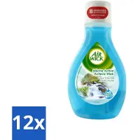 Air Wick 12 x – Luchtverfrisser – Actieve Wiek Fresh Water – 375 ml - Luchtverfrisser - Frisse Geur - Actieve Wiek - Watergeur - Geurneutralisatie