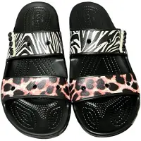 Crocs Classic Animal Remix Sandalen Zwart/Multi Maat 36/37 US M4/W6