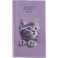 Brepols agenda 2027 - INTERPLAN [0.736] - AMICI + ABC - Zakagenda - 1 week op 2 pagina's - Weekoverzicht - Gespiraleerd - Lila - 9 x 16 cm