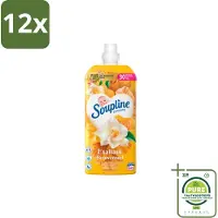Soupline – Wasverzachter – Betoverend Mandarijn & Vanille – 1,28 L - Voordeelverpakking - 12 stuks - Wasverzachter - Wasverzachter mandarijn en vanille
