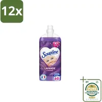Soupline – Wasverzachter – Relax Magnolia & Lavendel – 950 ml - Voordeelverpakking - 12 stuks - Wasverzachter voor kleding - Wasverzachter voor beddengoed