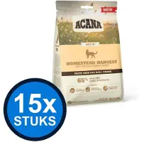 Acana 15x - Cat homestead harvest chicken & turkey 340gr - Kattenvoer - 340 g
