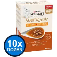 Gourmet 10x - Soup Royale Rund - Kattenvoer Natvoer - doos 6x45g