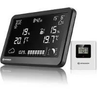 Bresser Weerstation - MeteoTemp TBH - Thermo -/ Hygrometer - Draadloos - Zwart