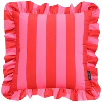 NOVÉE Sierkussen ruffles stripe / | 45x45 cm | katoen/polyester