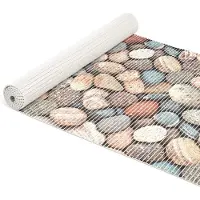 ANRO Badmat Stenen Wit 65x160cm Antislip Douchemat Afwasbaar Sneldrogend