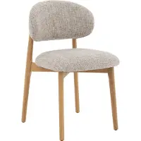 Goossens Eetkamerstoel Bessy - Zonder Armleuning - Stof - Beige