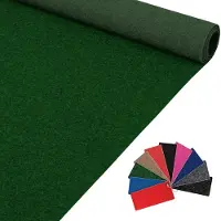 ANRO Eventtapijt Groen 250x140cm – Beurstapijt Loper Messeloper Bruiloftsloper Antislip Op Maat