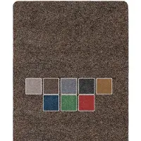 ANRO Deurmat Bruin 120x40cm – Schoonloopmat Antislip Wasbaar Voordeur Hal Binnen & Buiten Op Maat