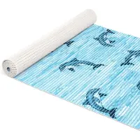 ANRO Badmat Dolfijnen Blauw 65x200cm Antislip Douchemat Afwasbaar Sneldrogend