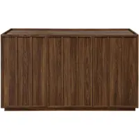 CALICOSY - Dressoir met 3 deuren in notenhoutlook B140 cm - ABEL