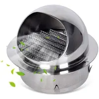 OEM Ventilatie roosterbeschermer - 130 mm - Insectennet - Regenbestendig - RVS - Geschikt voor buitengebruik