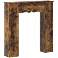 Syfax Haardomlijsting Gerookt eiken 102 x 20 x 102 cm Bewerkt hout