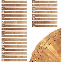 OEM Vinylplaat-organisatie - Universeel - 26 stuks - Houten scheidingsplanken - Gemakkelijk te vinden