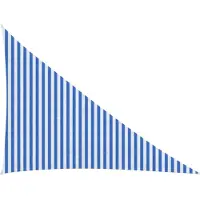 Syfax Zonneschaduwzeil Blauw en Wit 3 x 4 x 5 m HDPE