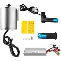OEM Borstelloze motor set, hoge snelheid, robuuste aluminium constructie, zilverkleurig