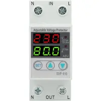 Gistuch SVP-916, 230 V, instelbaar, automatisch resetapparaat voor over- en onderspanningbescherming