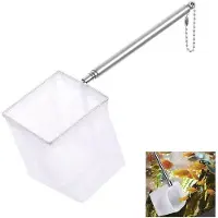OEM Aquariumnet van nylon met telescopische steel - Handgreep van roestvrij staal - Ideaal voor kleine vissen/kreeftjes