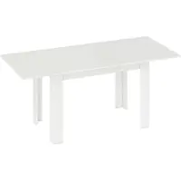 BellaFurn Uittrekbare eettafel 140/180 x 80 cm, wit | Kleur: Wit | Afmetingen: 80x180x75 cm