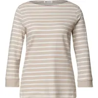 Street One Shirt sand / wit