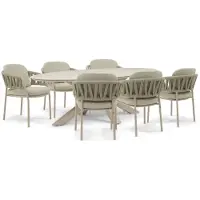 4 Seasons Outdoor Calma/Lunea 240x120 cm dining tuinset 7-delig