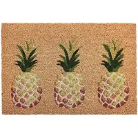 Beliani OZAMIZ - Deurmat - Naturel - 40 x 60 cm - Kokosvezel/PVC