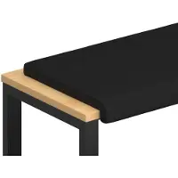 vidaXL Bankkussen Kunstleer Zwart Diepte 35 cm