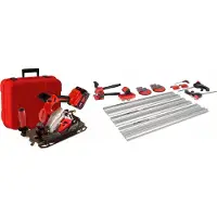 Rubi TC-125 ENERGY CAS All in One KIT | Accu Cirkelzaag | Draadloos Zagen, Snijden & Verstekken | Incl. accu en lader - 52977