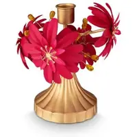 Pip studio Kaarshouder Home Candle Holder Blooming Tales Metal Red 15x15cm