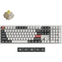 Keychron Q6 Ultra - Mechanisch Toetsenbord - Draadloos - US Qwerty - 100% - Banana Switch - Wit