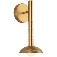 ELSTEAD Wandlamp Arden, dimbaar, messing / goud, Woon-/ Eetkamer, Aluminium, Modern, wandlamp