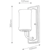 Kichler Wandlamp Vetivene, chroom / zilver, Badkamer, metaal, wandlamp