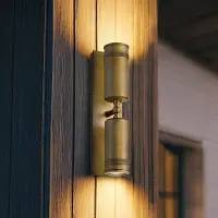 HINKLEY Wandlamp buiten Pratt, brons / oud-messing, Aluminium, Wandlamp buiten