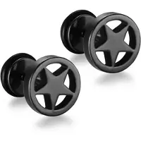 Mendes Star Stud oorbellen Black