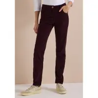 Cecil Dames Mid Waist Broek met middelhoge taille en smalle pijpen in Slim Fit - Rood - 27