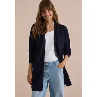 Cecil Dames Open vest met lange mouwen - Blauw - L
