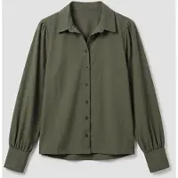 Je m'appelle Blouse Tess Travel | Deep Olive Deep Olive Maat XXL