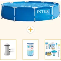 Intex Framezwembad, rond - 366x76 cm - 4-delig, model S22458