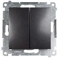 Kontakt-Simon DW5.01/48, kunststof, antraciet, IP20, IP44, 250 V, 10 A, 75 mm