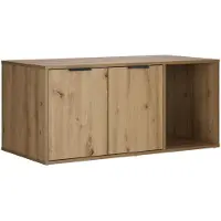 vidaXL Kattenkrat Meubel Artisanaal eiken 100 x 49 x 45 cm