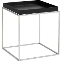 HAY Dienbladtafel 40x40 Cm Zwart - Salontafels Siliconen Black - AF994-A360-AA55