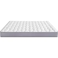 Flieks kernmatras met pocketvering, 160x200 cm, 20 cm hoog, H3, ergonomische matras voor rug-, buik- en zijligging, wit