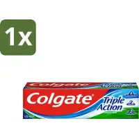 Colgate 1 x Tandpasta Triple Action 100 ml - Tandpasta - Gaatjes - Wittere Tanden - Frisse Adem - Mondverzorging