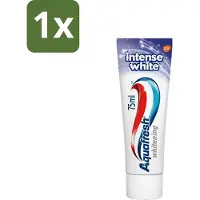 Aquafresh 1 x Tandpasta Intense White 75 ml - Tandpasta - Witte Tanden - Tanden Reinigen - Vlekken Verwijderen - Gezond Tandvlees