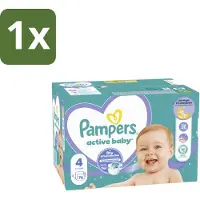 Pampers 1 x – Luiers – Baby Dry Maat 4 – 76 Luiers - Baby Droog Luis - Baby Droog Luis 4 - Baby Droog Luis 4-76 Stuks - Droge Baby Luis - Droge Baby Luis 12 Uur