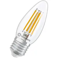 Ledvance LED Lamp B35 Filament E27 - 3.4W 470lm 2700K Ø35mm - Dimbaar - Geschikt voor wandlampen, kroonluchters, horeca