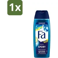 Fa 1 x - Douchegel - Active Sport - Verfrissend & Langdurig - Hydraterend - 250 ml - Douchegel - Citrusgeur - Energie - Verfrissend - Hydraterend