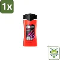 Axe 1 x – Douchegel – Sport Refresh – 250 ml - Douchegel Sport - Verfrissende Douchegel - Menthol Douchegel - Sportieve Geur - Frisse Boost
