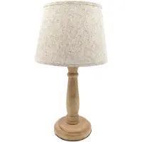 Clayre & Eef Tafellamp Bruin Hout